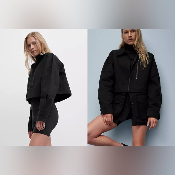 lululemon athletica Jackets & Blazers - Lululemon Glyde 2-in-1 Adaptable Jacket in black